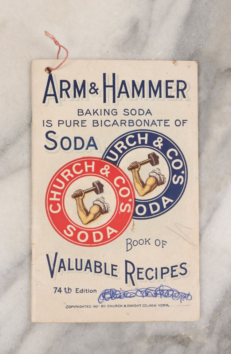 Lot 087 - Grouping Of Six Vintage Booklets Including The Metropolitan Mother Goose, Cook Books, Arm And Hammer Advertisement, First Aid, And More