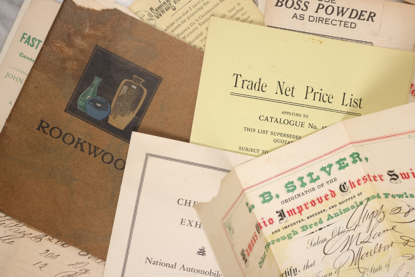 Lot 088 - Grouping Of 25+ Pieces Of Miscellaneous Antique And Vintage Advertising Including World's Soap, Socony Road Map, Boss Powder, National Despatch Freight Line, And More