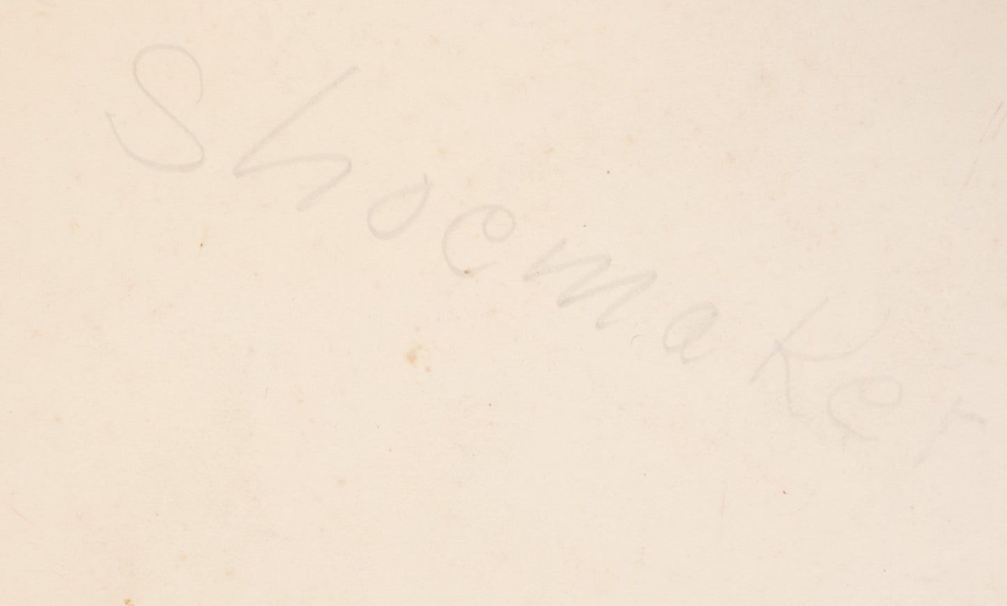 Lot 090 - Pair Of Vintage Chinese Rubbins Of A Man And Woman, Pencil Writing On Reverse Identifies Them As Shoemakers