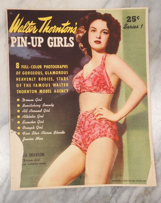 Lot 103 - Walter Thornton's Pin-Up Girls Series 1 Vintage Girly Fold Out Magazine Featuring Models Including Floria Whelan, Lois Taylor, Maryanne Lippe, Mattie Reid, And More