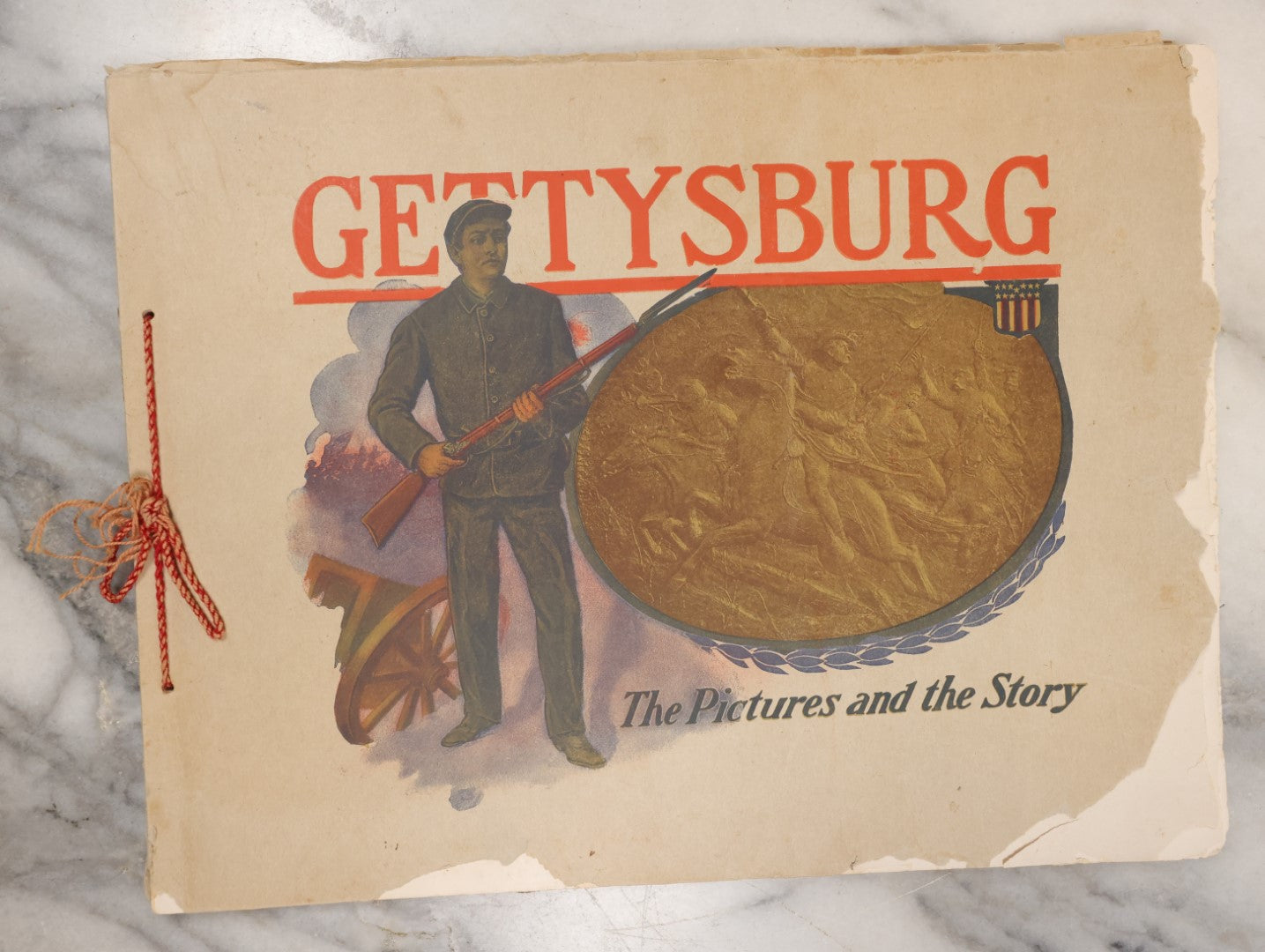 Lot 105 - Gettysburg, The Pictures And The Story, Antique Civil War History Booklet, Published By David Blocher, 20th Edition, 1913, Illustrated