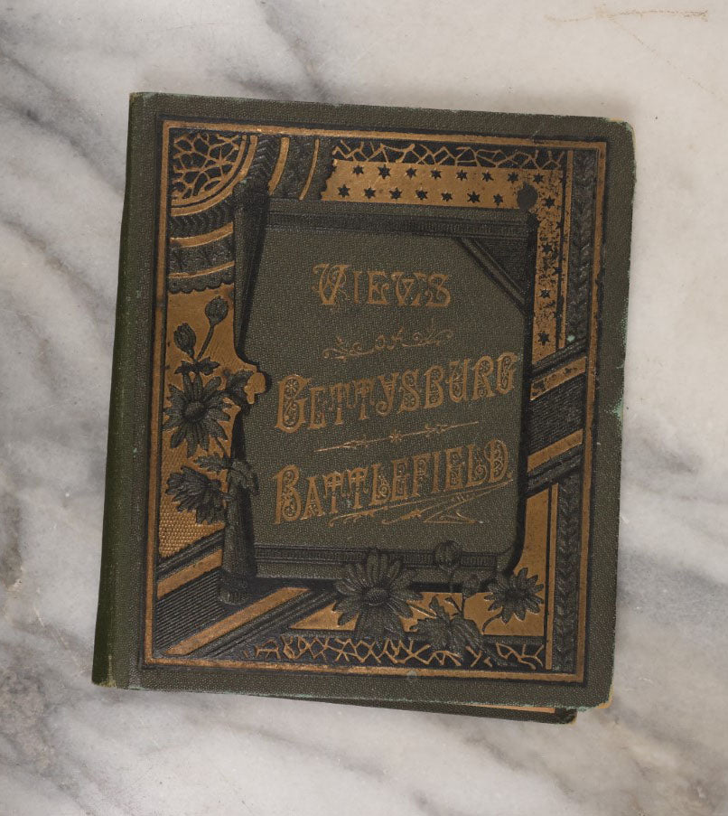 Lot 112 - Views Of Gettysburg Battlefield, Antique Small Fold Out Book With Images Of Gettysburg, Civil War