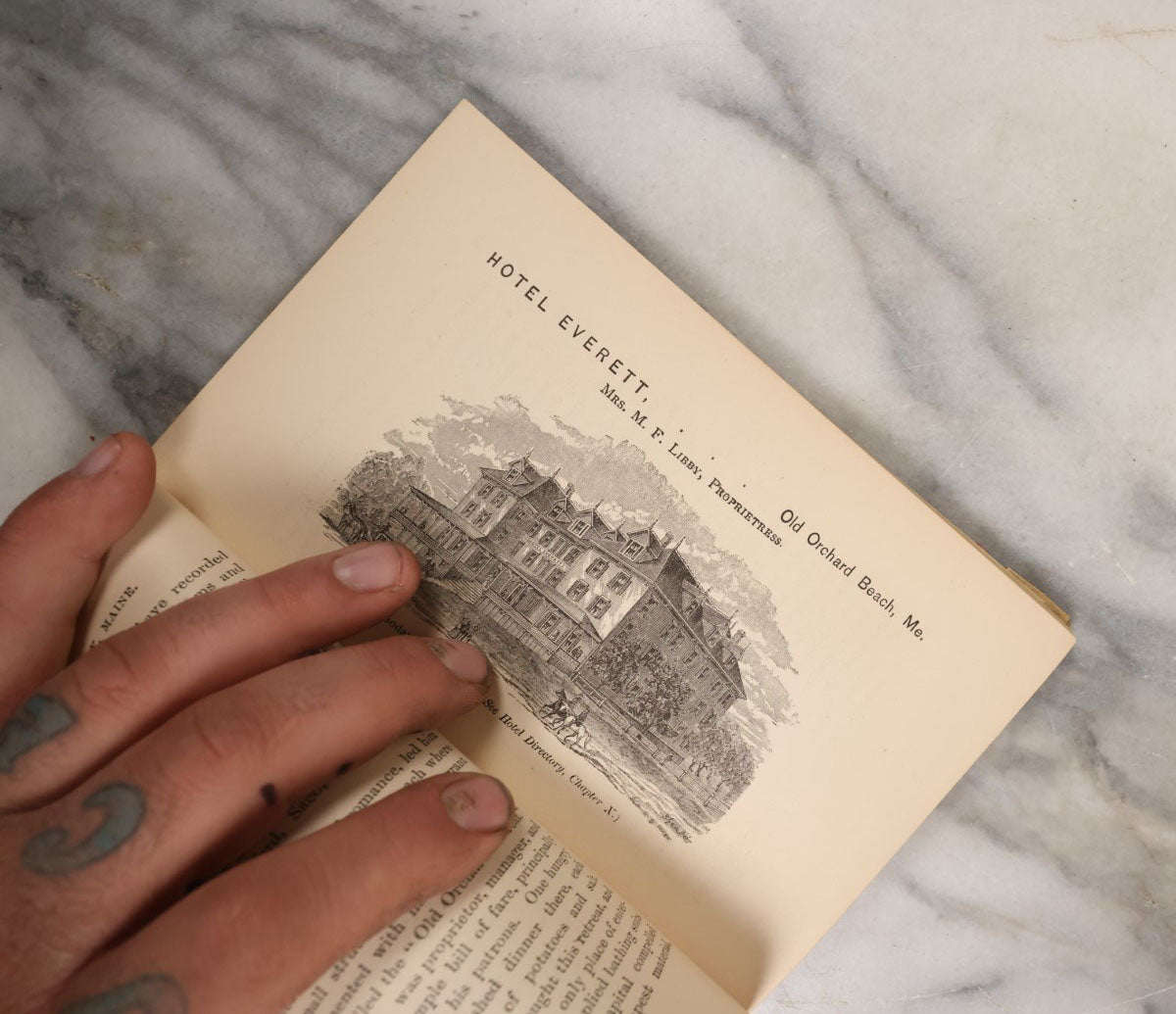 Lot 113 - Historical Sketches Of Old Orchard Beach And The Shores Of Saco Bay, Maine, Antique Booklet With Fold Out Panoramic View Of Biddeford And More, By C.H. Woodman & Co., Boston