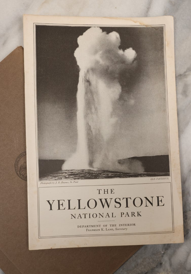 Lot 115 - National Parks Portfolio Folder With Booklets On Mount Rainier, Equoia, And Yellowstone National Parks, Published By The Department Of The Interior