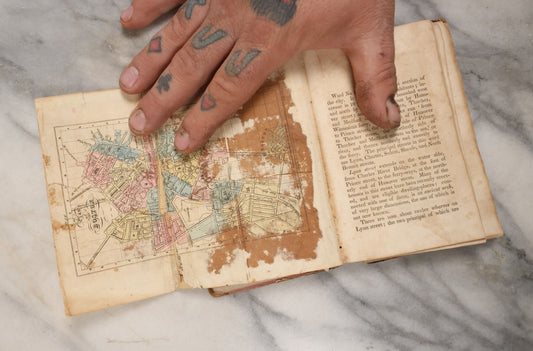 Lot 117 - "Geography Of Boston, County Of Suffolk, And The Adjacent Towns, With Historical Notes," Antique Book By C.H. Snow, M.D., 1830, With Fold Out Map, Illustrations