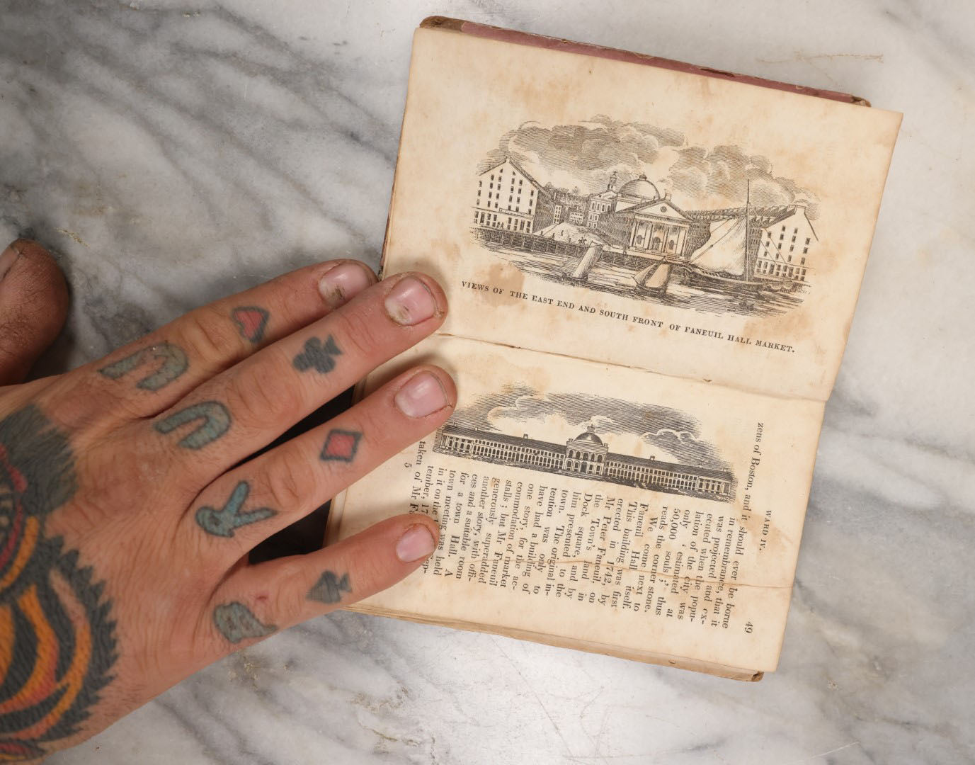 Lot 117 - "Geography Of Boston, County Of Suffolk, And The Adjacent Towns, With Historical Notes," Antique Book By C.H. Snow, M.D., 1830, With Fold Out Map, Illustrations