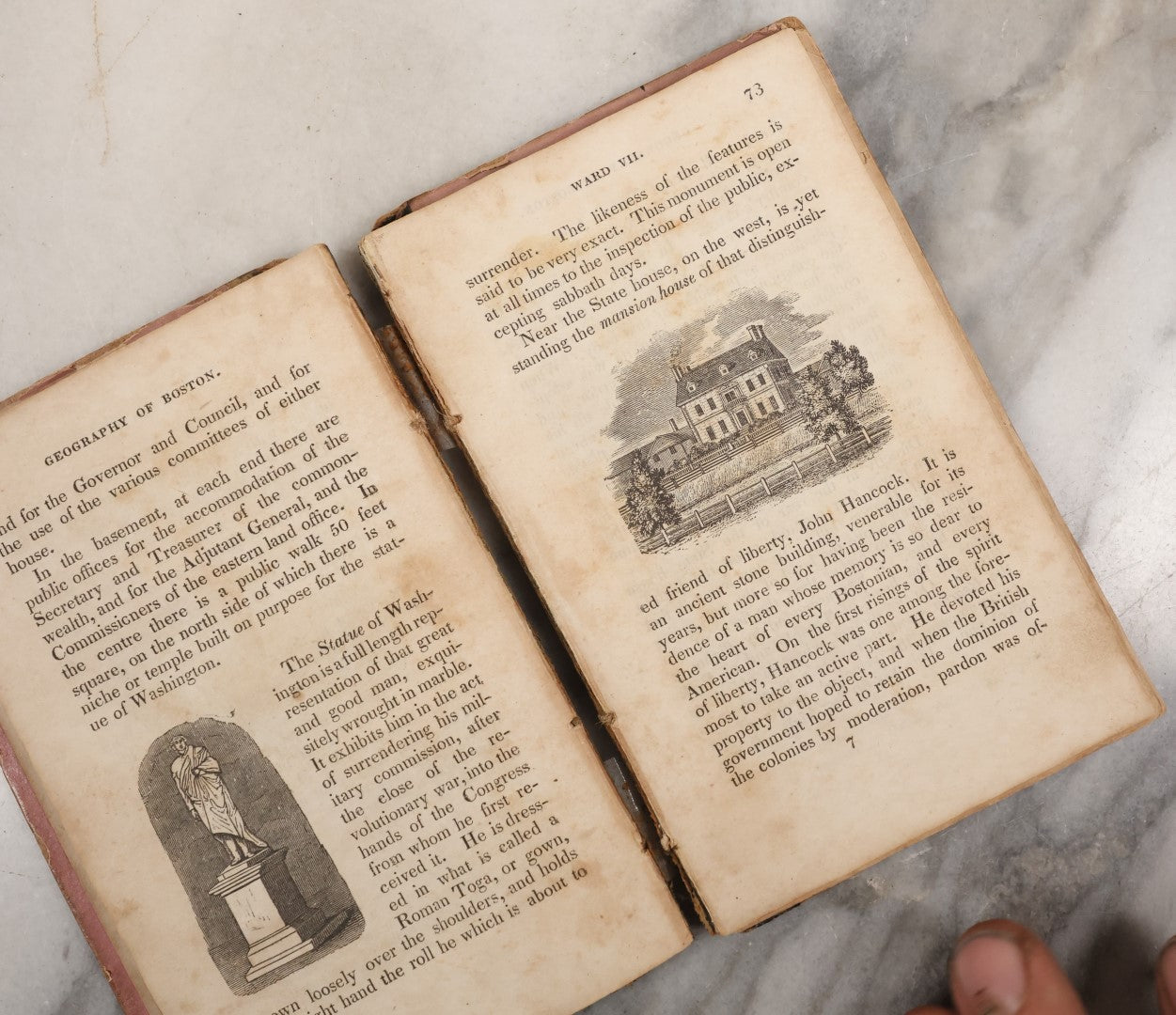 Lot 117 - "Geography Of Boston, County Of Suffolk, And The Adjacent Towns, With Historical Notes," Antique Book By C.H. Snow, M.D., 1830, With Fold Out Map, Illustrations