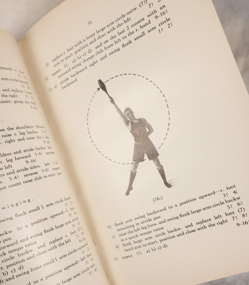 Lot 119 - "Clubs" Antique Book By Joseph Cermak On Athletic Clubs, Exercises And More, Copyright 1916, Illustrated