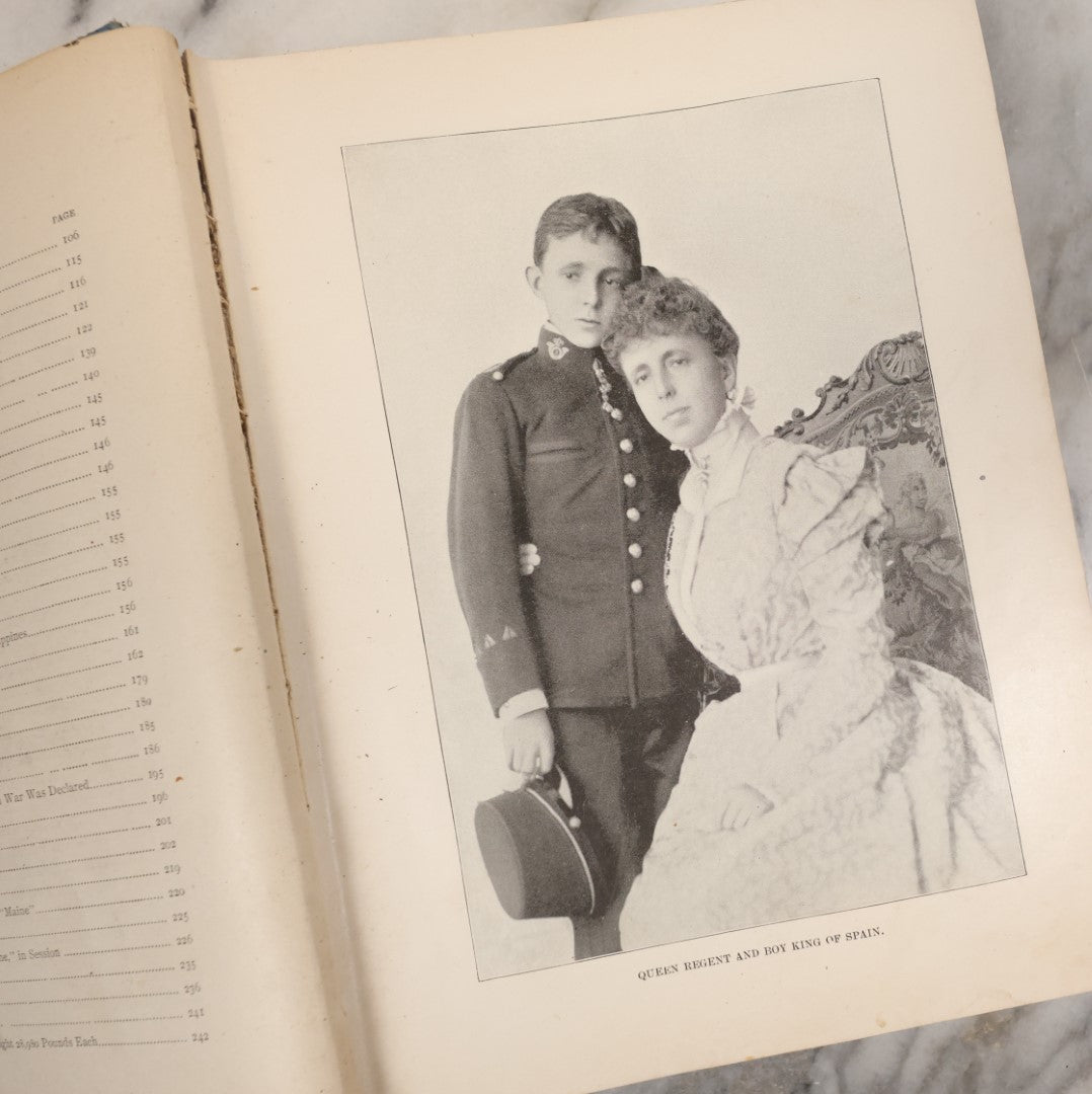 Lot 121 - "Full Official History Of The War With Spain"  By Murat Halstead, Illustrated, Copyright 1899 By Butler And Alger, New Haven, Connecticut, With White House On Cover