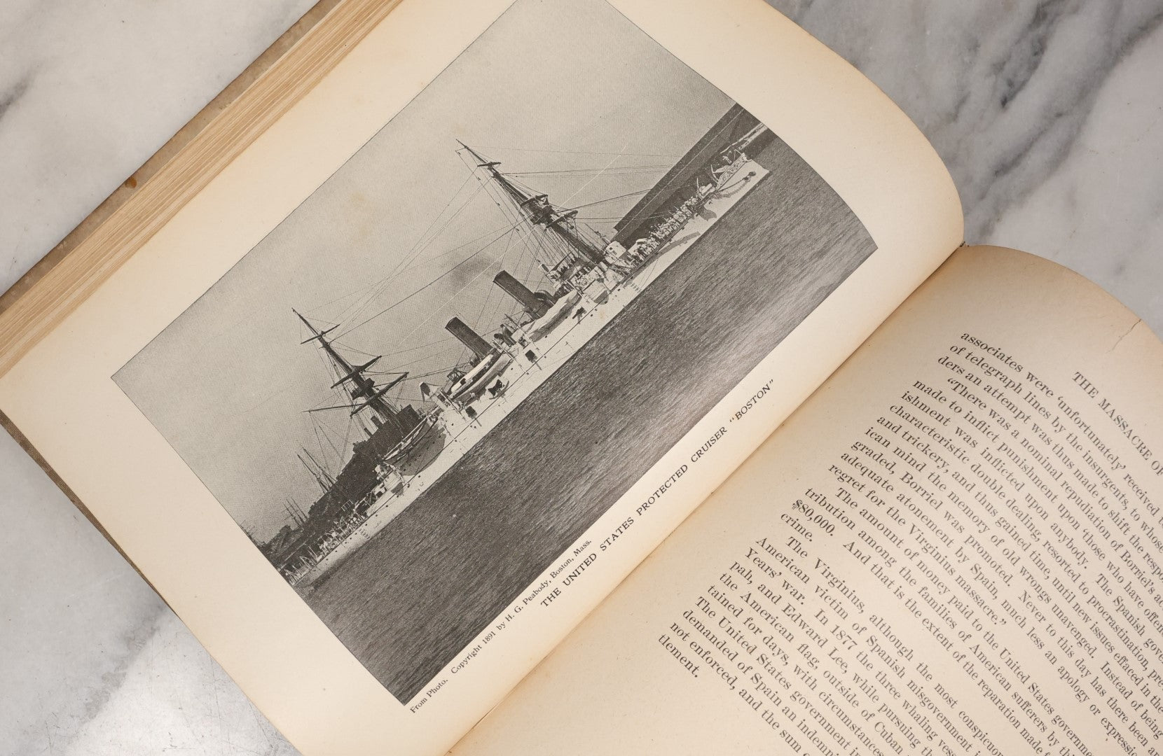 Lot 122 - "Our War With Spain For Cuba's Freedom" Antique Book By Trumbull White, Published By C.F. Breezley & Co., Chicago, Illinois, Illustrated, 1898