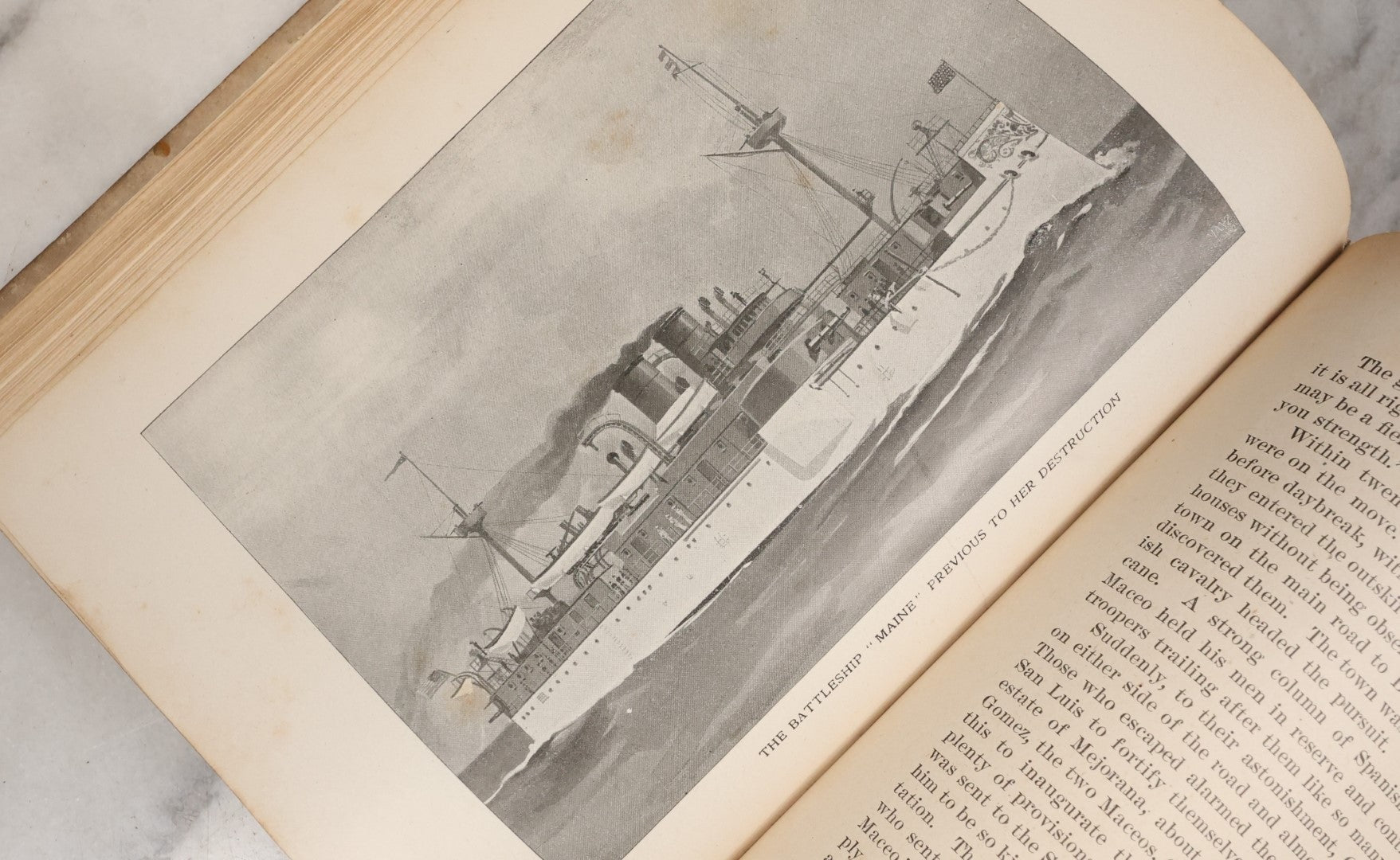 Lot 122 - "Our War With Spain For Cuba's Freedom" Antique Book By Trumbull White, Published By C.F. Breezley & Co., Chicago, Illinois, Illustrated, 1898