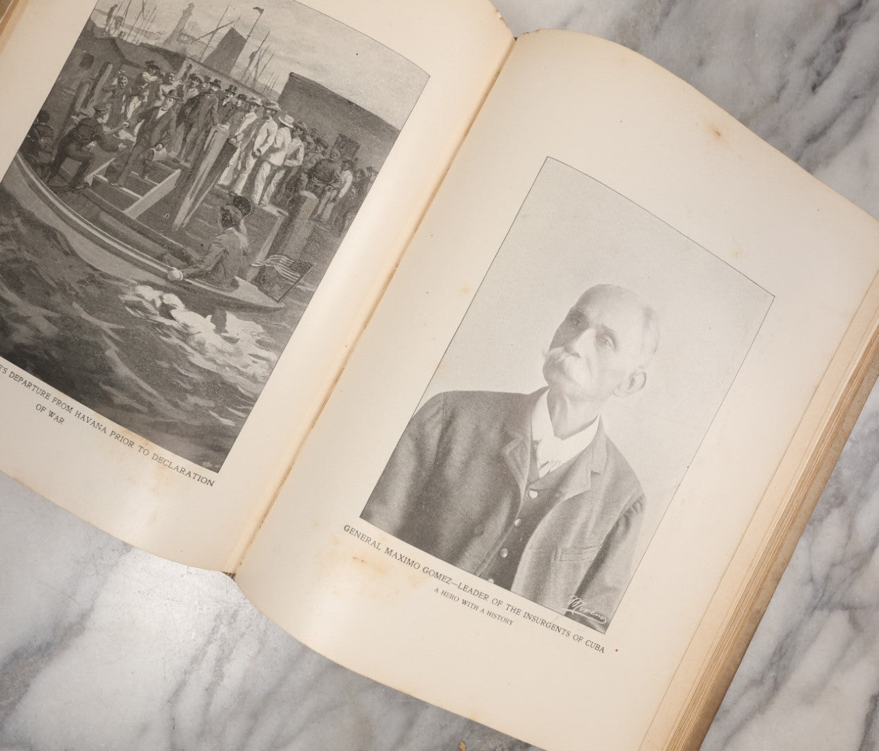 Lot 122 - "Our War With Spain For Cuba's Freedom" Antique Book By Trumbull White, Published By C.F. Breezley & Co., Chicago, Illinois, Illustrated, 1898