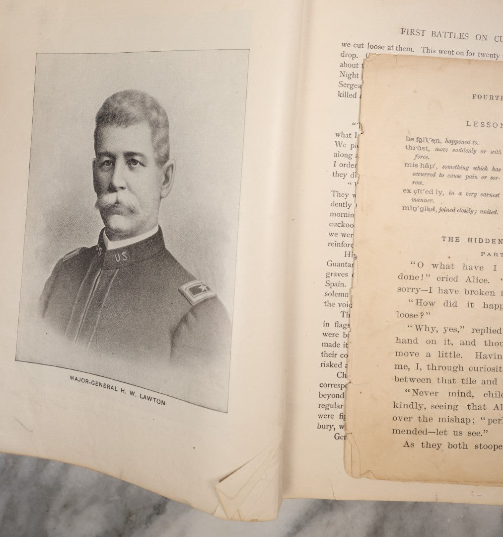 Lot 123 - "The Story Of Our Wonderful Victories Told By Dewey, Schley, Wheeler, And Other Heroes" Antique Book On The Spanish-American War, Craft Grade, Poor Condition, Detached Cover, Illustrated
