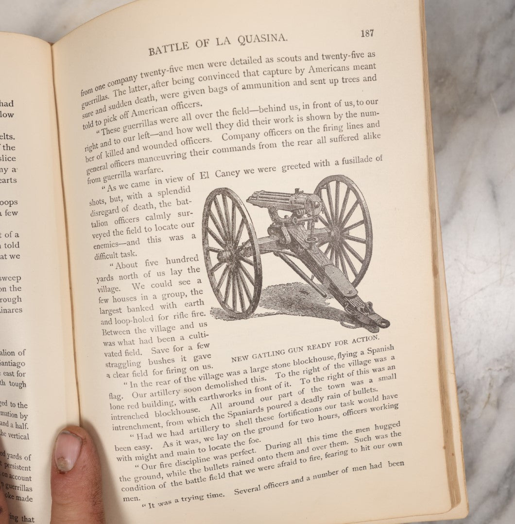 Lot 123 - "The Story Of Our Wonderful Victories Told By Dewey, Schley, Wheeler, And Other Heroes" Antique Book On The Spanish-American War, Craft Grade, Poor Condition, Detached Cover, Illustrated