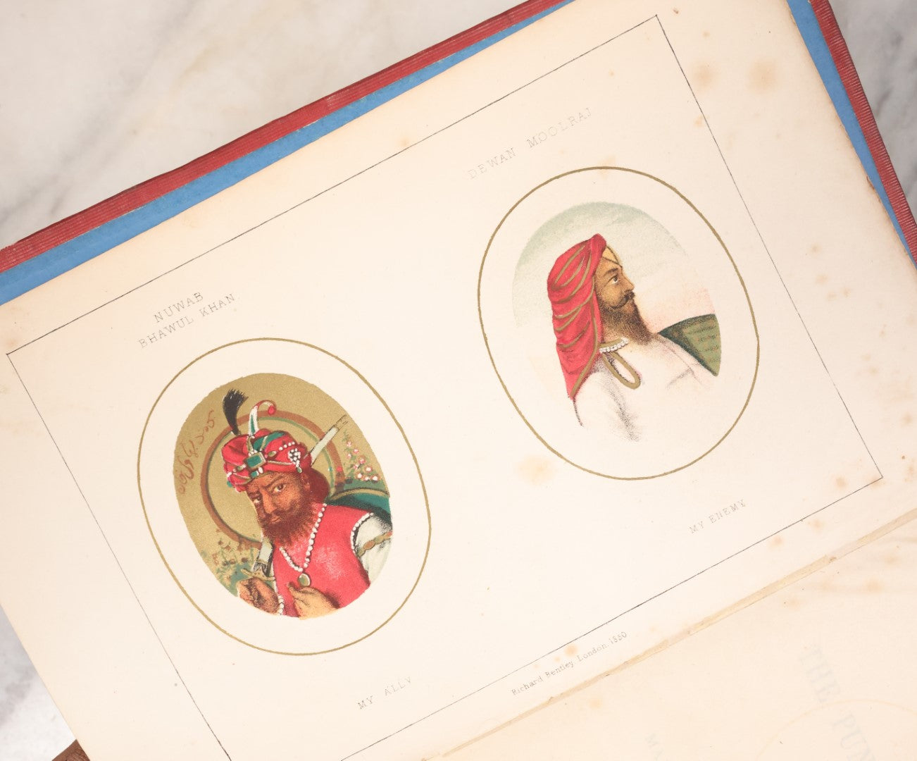 Lot 126 - "A Year On The Punjab Frontier, In 1848-49" Antique Book By Major Herbert B. Edwardes, Second Edition, Volume II, Craft Grade, Poor Condition, Binding Split