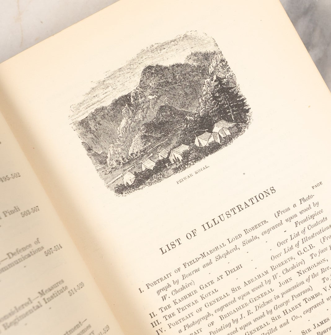 Lot 127 - "Forty-One Years In India From Subaltern To Commander-In-Chief" Antique Book By Field Marshal Lord Roberts Of Kandahar, New Edition, Illustrated, Macmillan And Co., Limited, London, 1900, Craft Grade, Poor Condition, Missing Covers, With Fold Out Maps