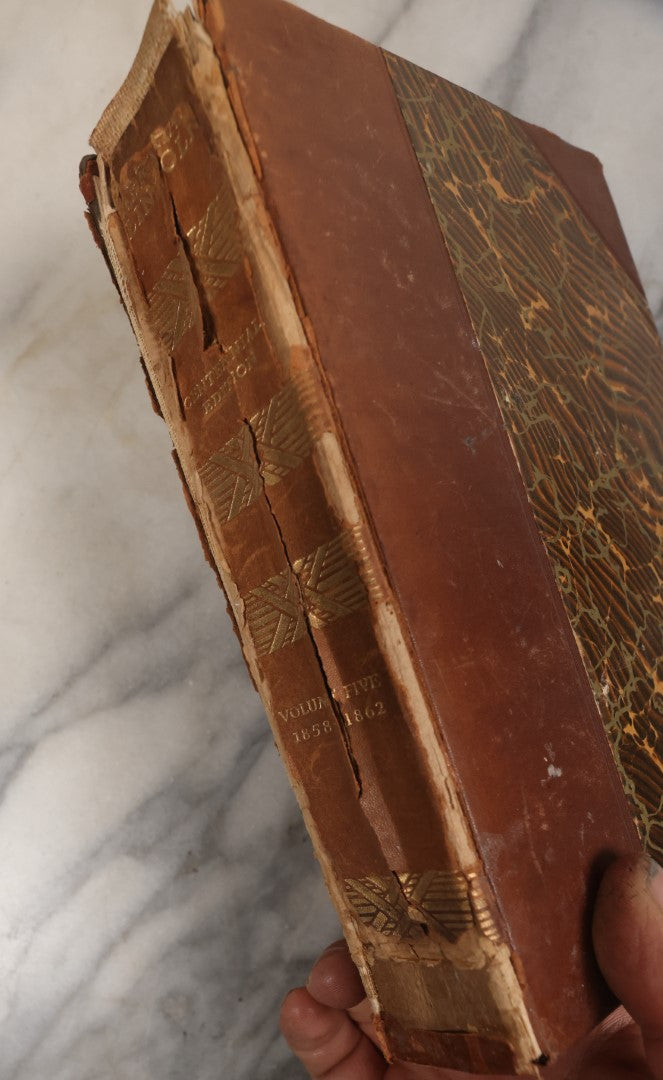 Lot 130 - "The Writing Of Abraham Lincoln" Antique Book, Centennial Edition, Edited By Arthur Brooks Lapsley, With An Introduction By Theodore Roosevelt, Volume 5, 1858-1862, Published By P.F. Collier & Sons, New York, 1906