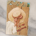 Lot 132 - Single Valentine's Card, Boy Flirting With Girl Behind Fence, Other Girl Looking On Jealousy, By Raphael Tuck & Sons Ltd., Printed In Germany