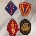 Lot 134 - Grouping Of Four Vintage World War Two Era Military Embroidered Patches, Including Diver Patch And Guadalcanal Patch, Others
