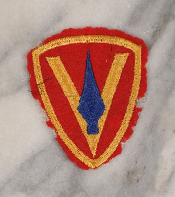 Lot 134 - Grouping Of Four Vintage World War Two Era Military Embroidered Patches, Including Diver Patch And Guadalcanal Patch, Others