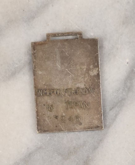 Lot 155 - Single Junk Drawer Finding, World War Two Memorial Medallion, In Memory Of Landing In Japan, 1946