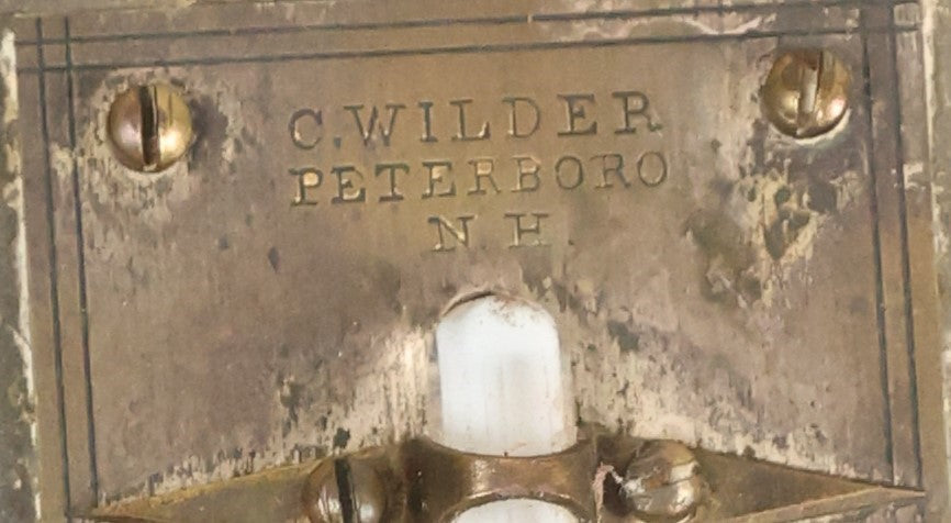 Lot 003 - Antique Wall Hanging Thermometer Depicting Demeter (Greek) / Ceres (Roman), Titled "Summer," Manufactured By C. Wilder, Peterboro / Peterborough, New Hampshire