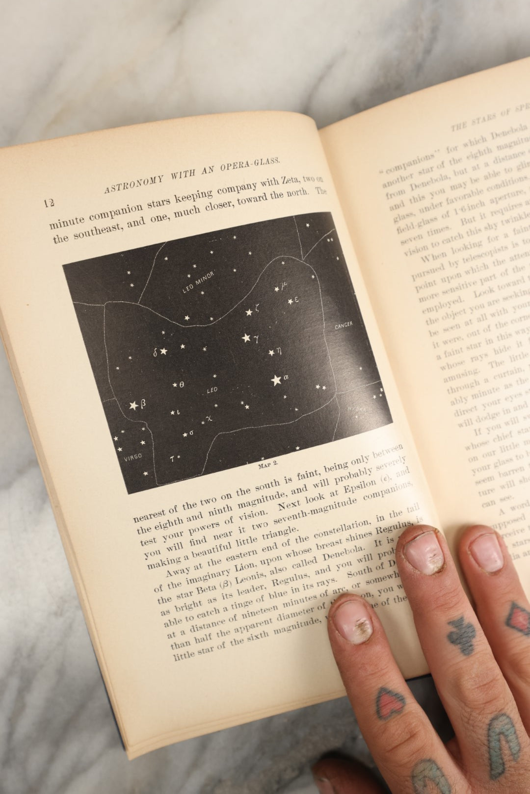 Lot 005 - "Astronomy With An Opera-Glass, A Popular Introduction To The Study Of The Starry Heavens With The Simplest Of Optical Instruments" Antique Astronomy Book By Garrett P Serviss, D. Appleton And Co., 1910, Eighth Edition, Illustrated