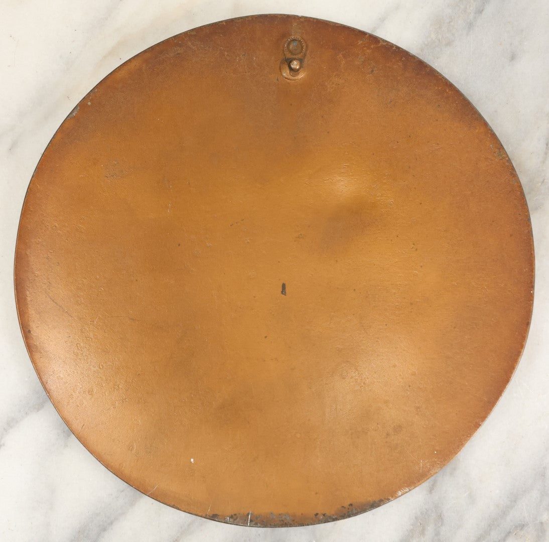 Lot 011 - Vintage Art Deco Bronzed Cast Metal Wall Plaque Of Nude Woman, Marked Mcclelland Barclay, Circa 1930s