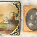 Lot 015 - Antique 1/6th Plate Daguerreotype Photograph Of Two Young Women, Likely Sisters, In Decorative Case With Mother Of Pearl Adornments