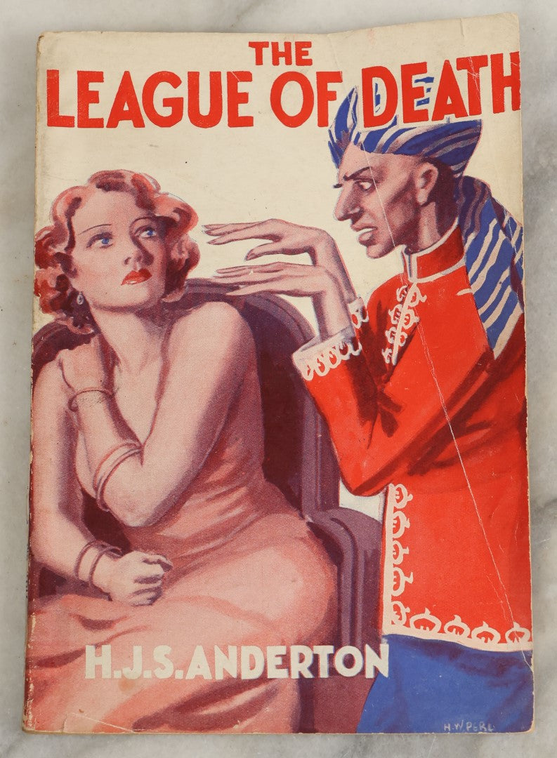 Lot 173 - "The League Of Death" Vintage Pulp Novella By H.J.S. Anderton, 1936