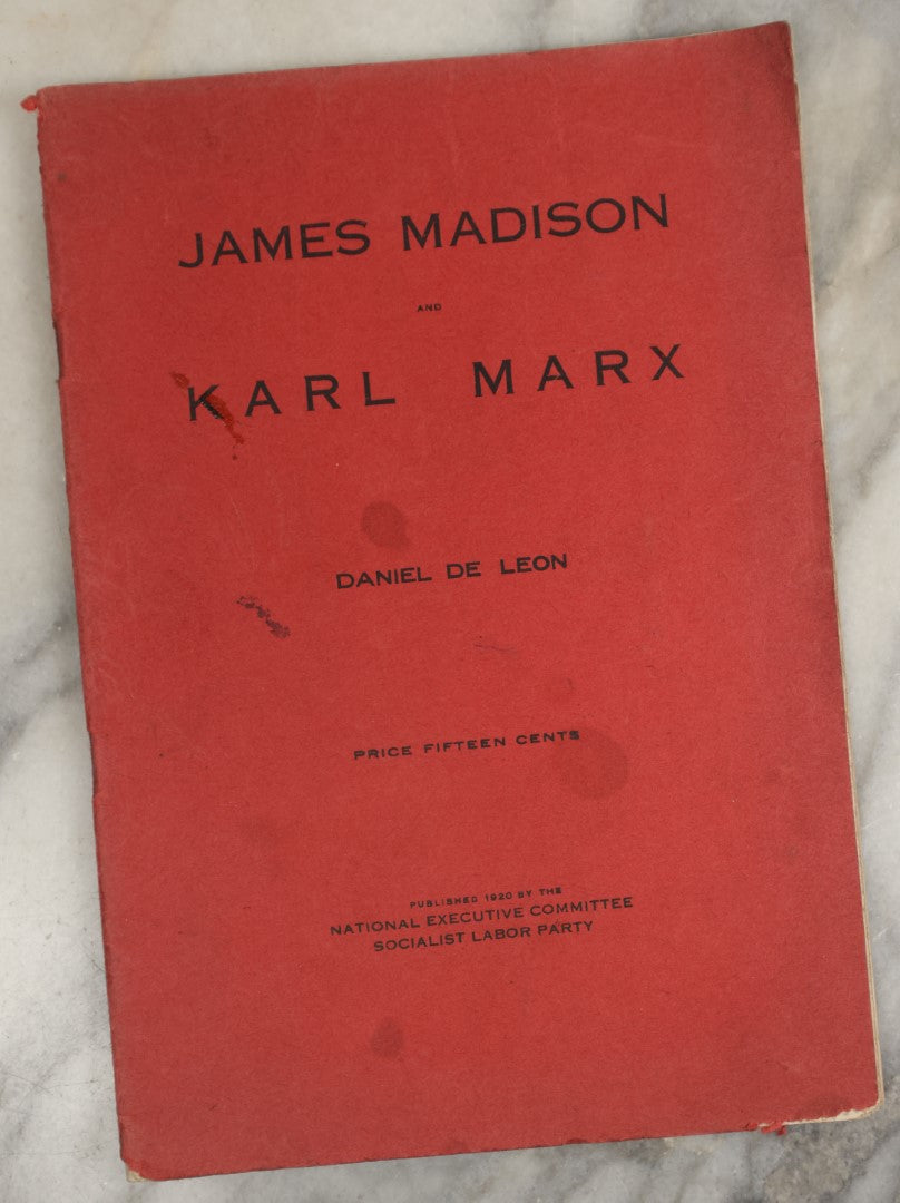 Lot 176 - Grouping Of Seven Leftist, Socialist, Marxist Pamphlets, Circa 1930s, Including Works On Karl Marx, The Socialist Labor Party, Reform Or Revolution, And More