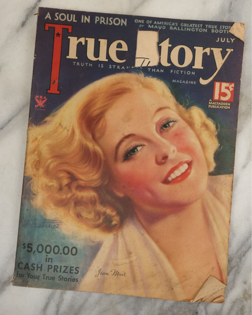 Lot 178 - Grouping Of Four 1930s Pulp Romance Magazines, "True Confessions" Etc, With Women On Covers