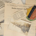 Lot 183 - Estate Ephemera Grouping Related To Boston Swedish Gymnastic Club Posse, Circa 1930s, Including Chocolate Box Found In, Includes Map Of New York City, Real Photo Postcard Of Motorcycle Cop And Boston Marathon, Hand Made Patch, Etc, As Found
