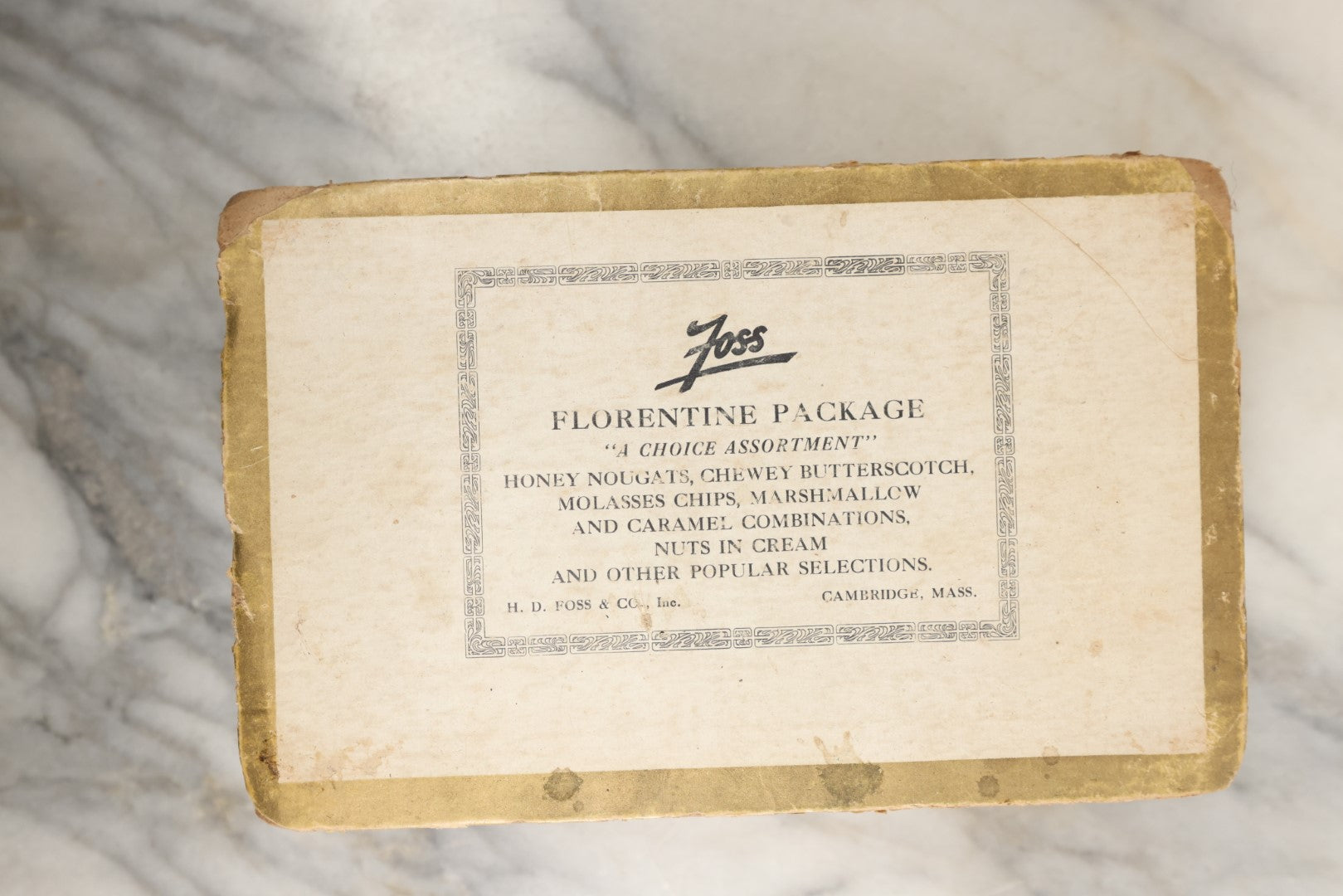 Lot 183 - Estate Ephemera Grouping Related To Boston Swedish Gymnastic Club Posse, Circa 1930s, Including Chocolate Box Found In, Includes Map Of New York City, Real Photo Postcard Of Motorcycle Cop And Boston Marathon, Hand Made Patch, Etc, As Found