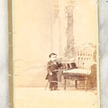 Lot 023 - Single Antique Carte De Visite C.D.V. Photograph Of Major Atom, Circus Performer With Dwarfism, Photographed By Charles Eisenmann, Bowery, New York, Note Heavy Creasing