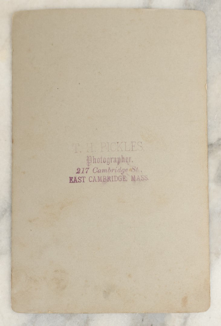 Lot 028 - Antique Cabinet Card Photograph Of A Late 19th Century Athlete, Likely Track And Field, Wearing A Shit And Badges With A Swastika "Whirling Logs" Good Luck Insignia, T.H. Pickles, Photographer, East Cambridge, Massachusetts, See Notes