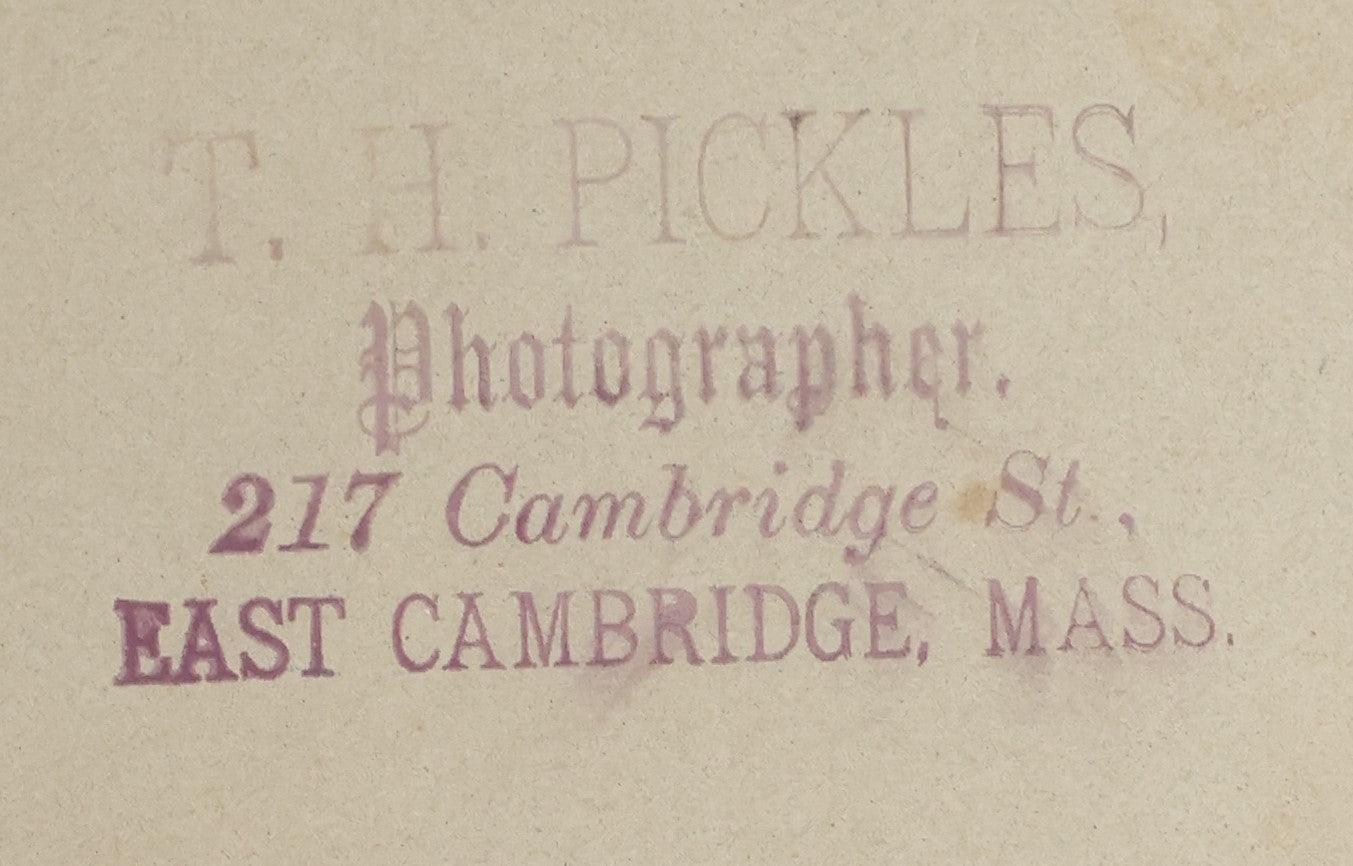 Lot 028 - Antique Cabinet Card Photograph Of A Late 19th Century Athlete, Likely Track And Field, Wearing A Shit And Badges With A Swastika "Whirling Logs" Good Luck Insignia, T.H. Pickles, Photographer, East Cambridge, Massachusetts, See Notes