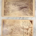 Lot 031 - Pair Of Antique Large Size Occupational Cabinet Card Photographs Depicting Quarrymen At Work, Verso Marked N.E. Brown Stone Quarry Co.