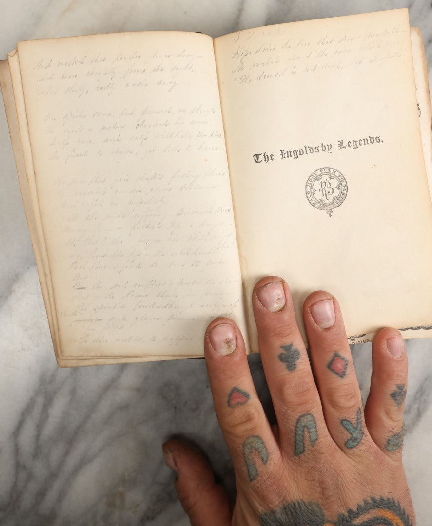 Lot 039 - "The Ingoldsby Legends Or Mirth And Marvels" Antique Book By Thomas Ingoldsby, Pseudonym Of Richard Harris Barham, Collection Of Myths, Legends, And Ghost Stories, Esquire, Richard Bentley Publisher, New Edition, 1858 