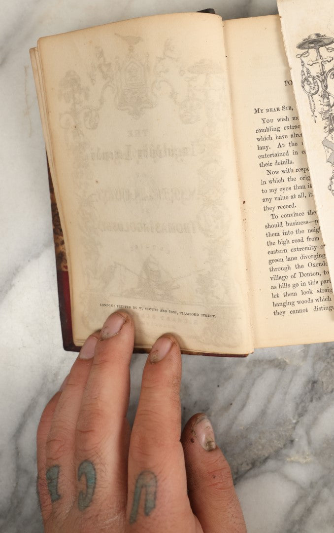 Lot 039 - "The Ingoldsby Legends Or Mirth And Marvels" Antique Book By Thomas Ingoldsby, Pseudonym Of Richard Harris Barham, Collection Of Myths, Legends, And Ghost Stories, Esquire, Richard Bentley Publisher, New Edition, 1858 