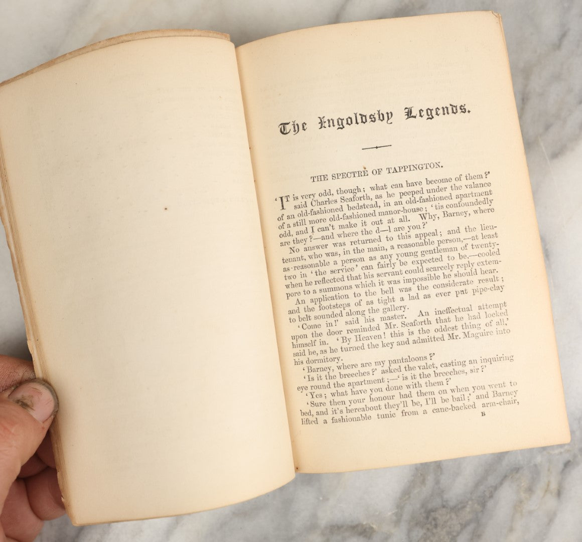 Lot 039 - "The Ingoldsby Legends Or Mirth And Marvels" Antique Book By Thomas Ingoldsby, Pseudonym Of Richard Harris Barham, Collection Of Myths, Legends, And Ghost Stories, Esquire, Richard Bentley Publisher, New Edition, 1858 