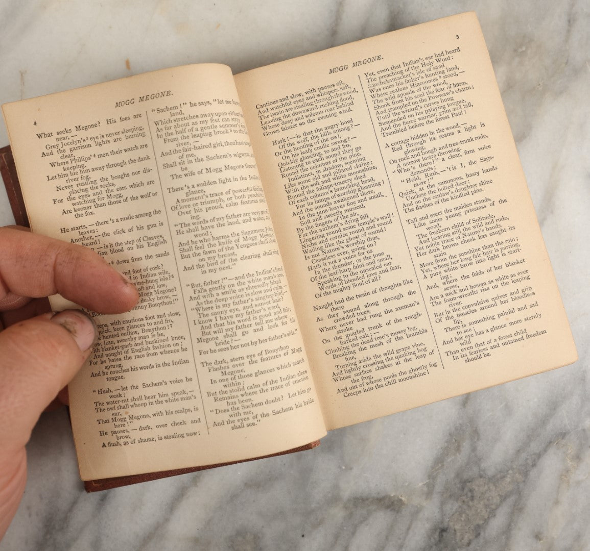 Lot 040 - "Whittier's Poems, Complete" Antique Poetry Book With The Works Of John Greenleaf Whittier, 1857 Edition