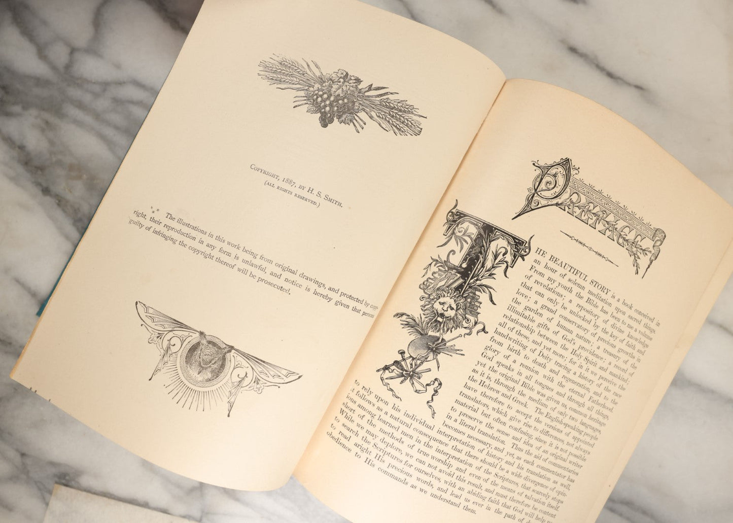 Lot 041 - "The Beautiful Story: Golden Gems Of Religious Thought" Antique Book Written And Edited By J.W. Buel, A Companion Book To The Bible, Illustrated With 250 Engravings From Bida, Dore, And Others, Balch Bros & Graham Publishers, Boston, 1888