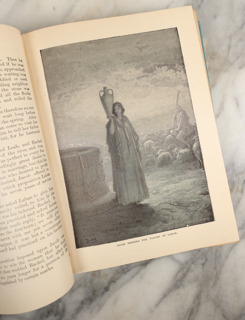 Lot 041 - "The Beautiful Story: Golden Gems Of Religious Thought" Antique Book Written And Edited By J.W. Buel, A Companion Book To The Bible, Illustrated With 250 Engravings From Bida, Dore, And Others, Balch Bros & Graham Publishers, Boston, 1888