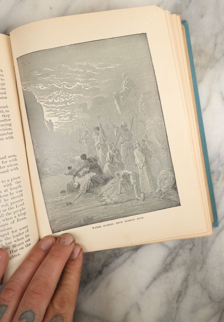 Lot 041 - "The Beautiful Story: Golden Gems Of Religious Thought" Antique Book Written And Edited By J.W. Buel, A Companion Book To The Bible, Illustrated With 250 Engravings From Bida, Dore, And Others, Balch Bros & Graham Publishers, Boston, 1888