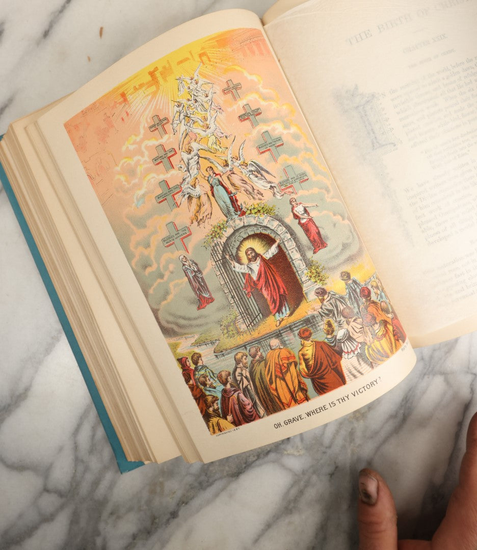 Lot 041 - "The Beautiful Story: Golden Gems Of Religious Thought" Antique Book Written And Edited By J.W. Buel, A Companion Book To The Bible, Illustrated With 250 Engravings From Bida, Dore, And Others, Balch Bros & Graham Publishers, Boston, 1888
