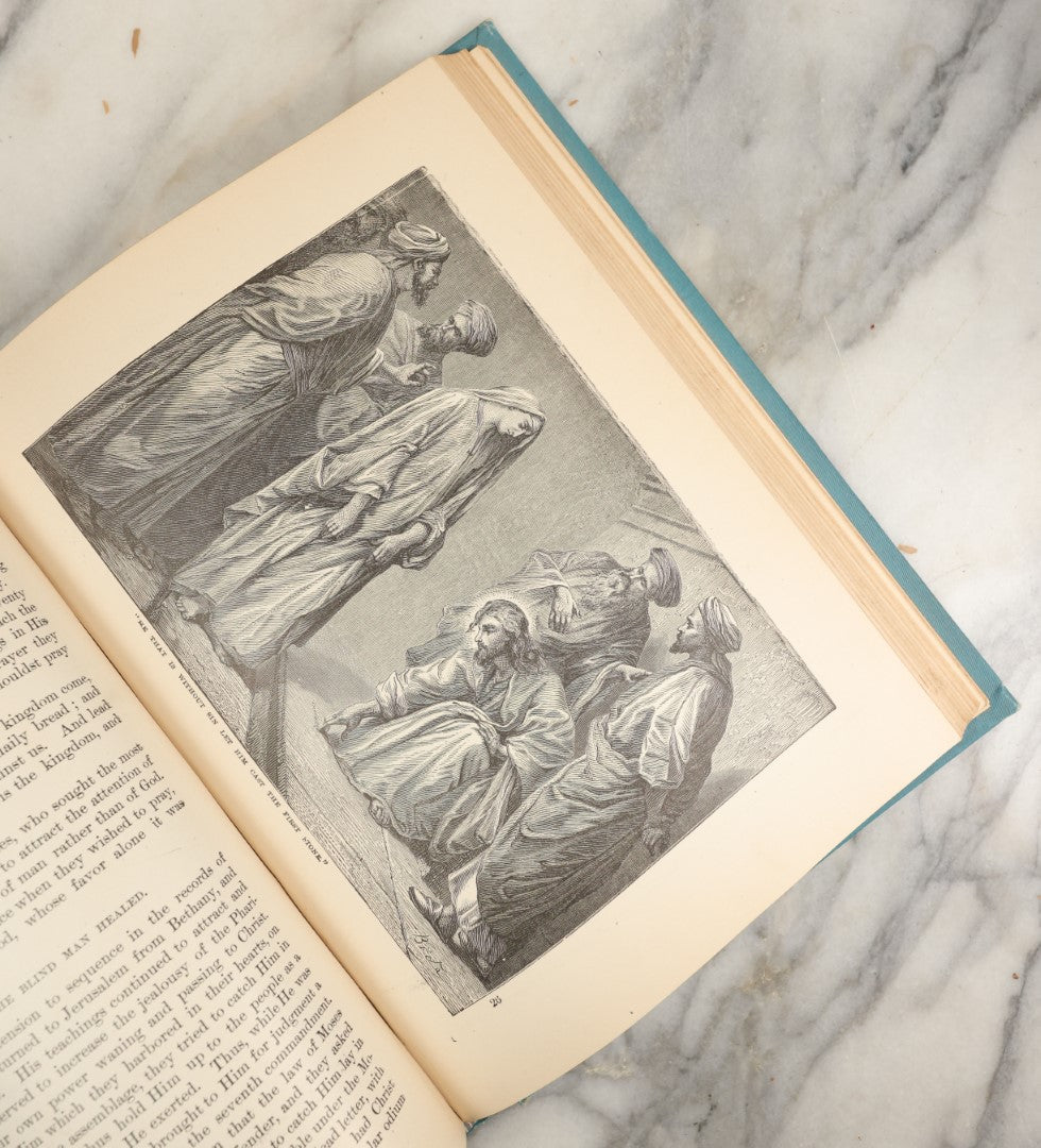 Lot 041 - "The Beautiful Story: Golden Gems Of Religious Thought" Antique Book Written And Edited By J.W. Buel, A Companion Book To The Bible, Illustrated With 250 Engravings From Bida, Dore, And Others, Balch Bros & Graham Publishers, Boston, 1888