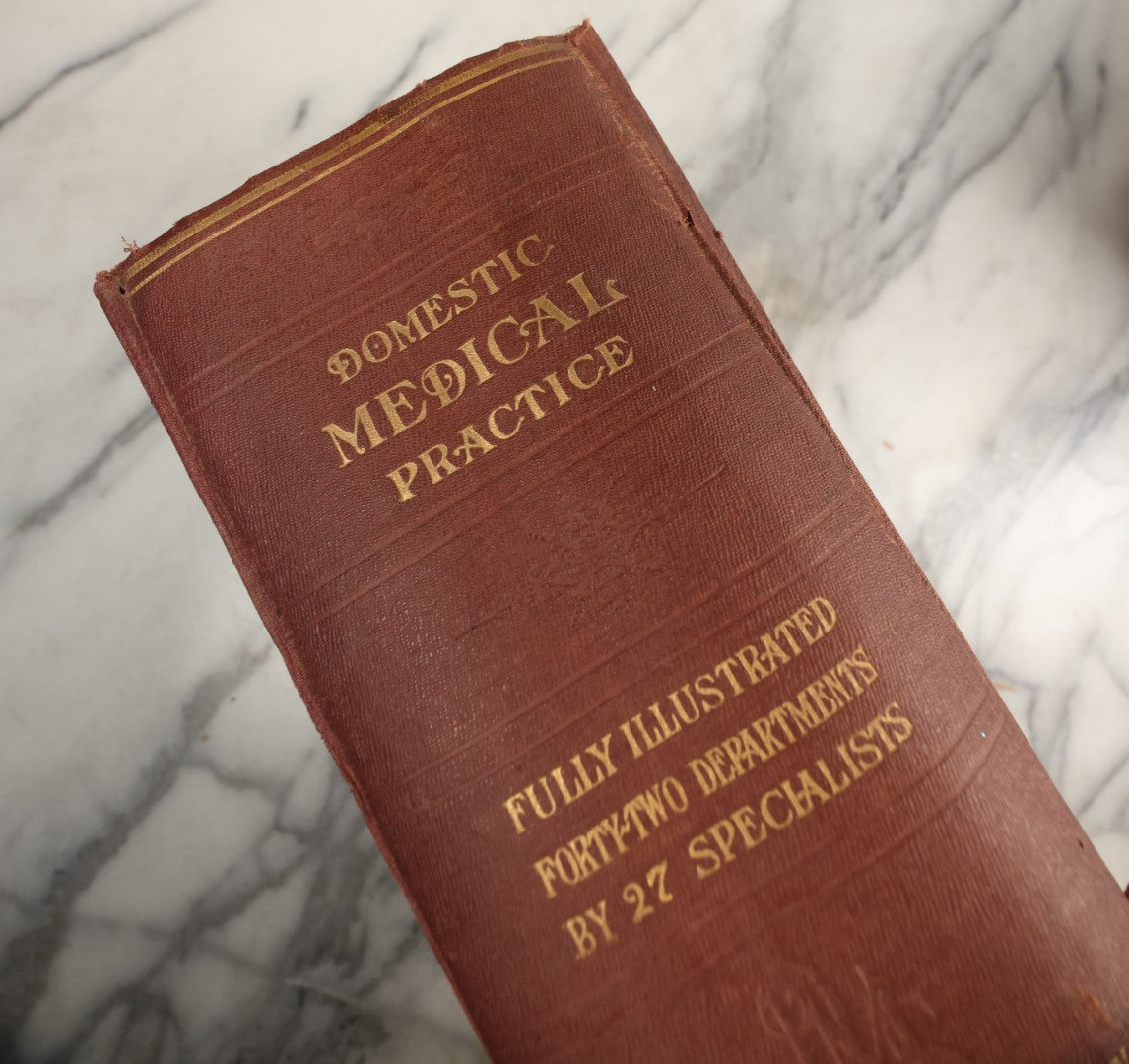 Lot 042 - "Domestic Medical Practice: A Household Adviser In The Treatment Of Diseases" Antique Medical Book Edited By Frank E. Miller, Et Al, Domestic Medical Society, 1917 Edition, With Many Fold Out Color Diagrams, Large And Heavy