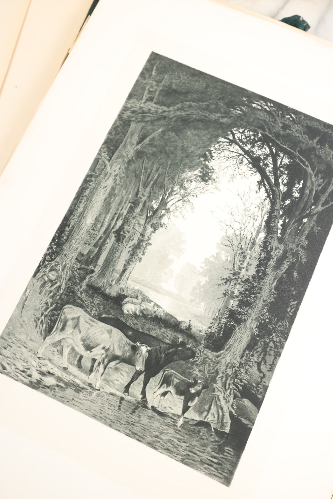 Lot 044 - Pair Of Antique Folio Art Book Collections, "Crowned Masterpieces Of Painting From The Paris Exhibition, Salon, Etc." Deluxe Edition, Sections 4 And 9, Incomplete