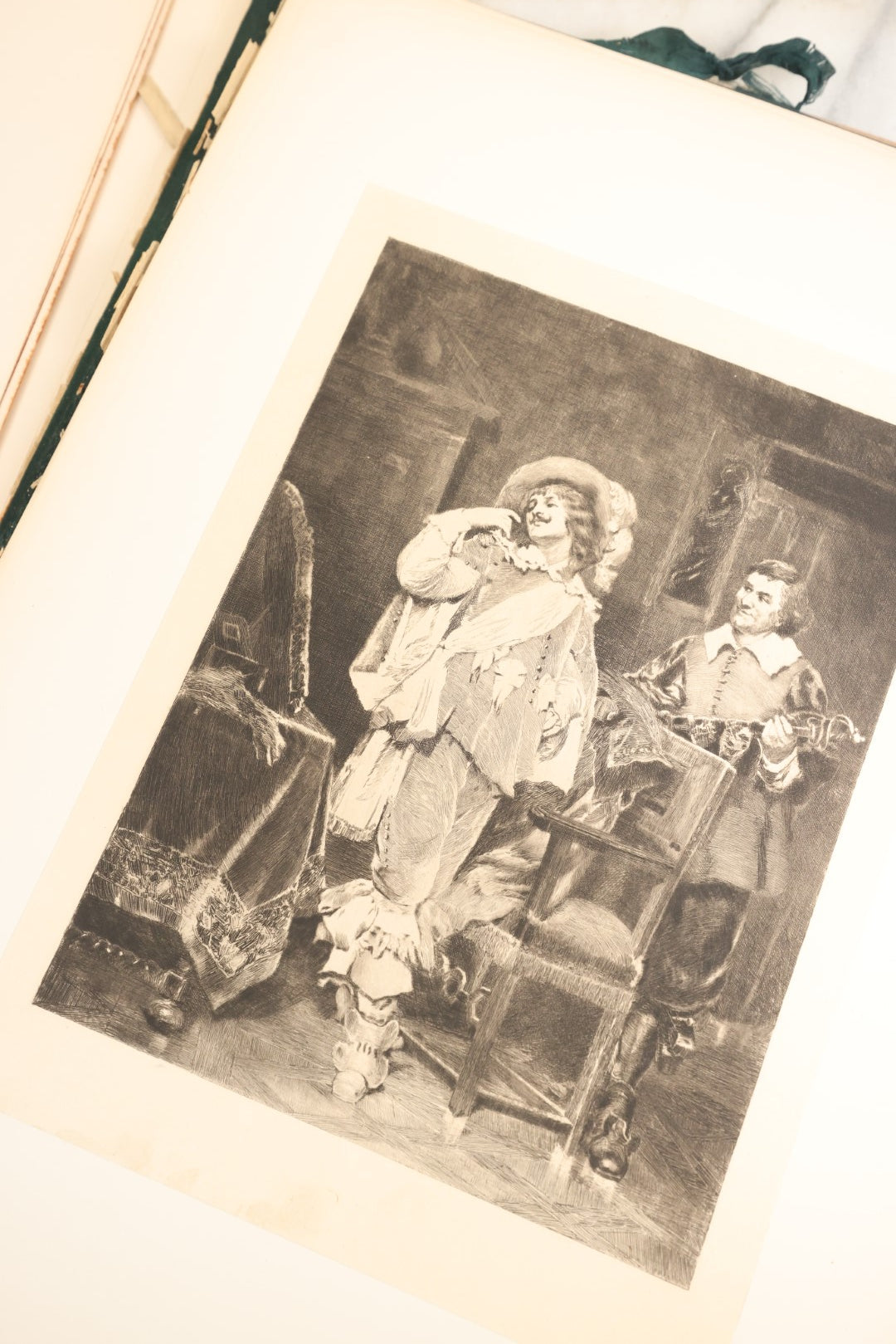 Lot 044 - Pair Of Antique Folio Art Book Collections, "Crowned Masterpieces Of Painting From The Paris Exhibition, Salon, Etc." Deluxe Edition, Sections 4 And 9, Incomplete